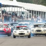 Cars racing at the Festival of Speed