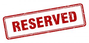 This animal is reserved