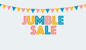 A jumble sale sign